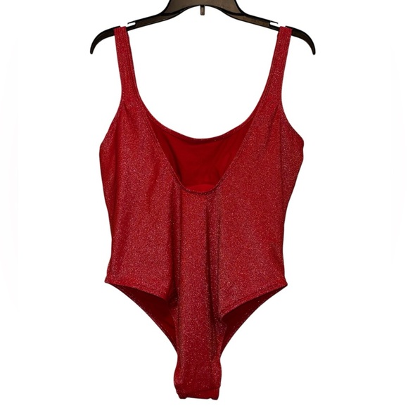no boundaries women’s red one piece swimsuit - Picture 5 of 5